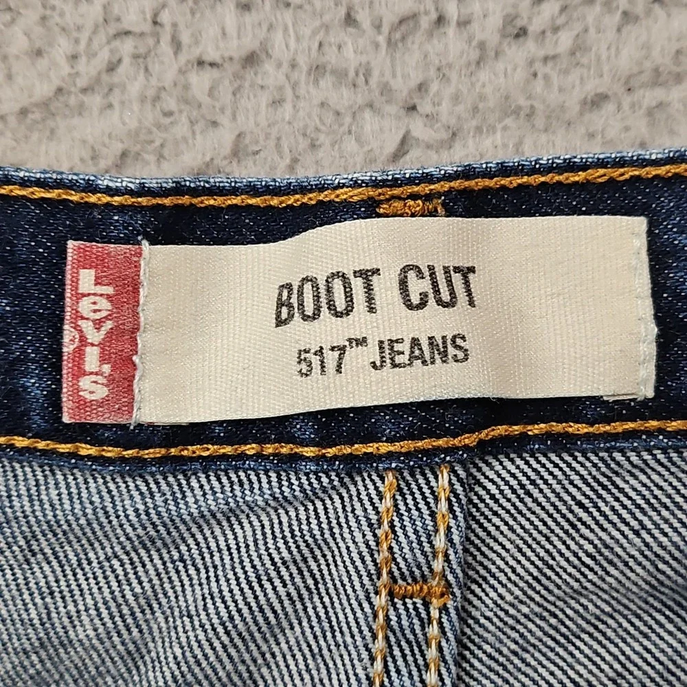 VTG Levis 517 Jeans Mens 36x30 Blue Denim Western Bootcut Ranch Rodeo Mexico Y2K